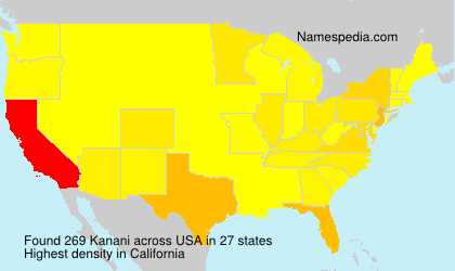 Surname Kanani in USA Surname Kanani in USA