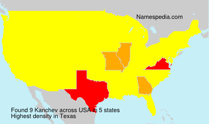 Surname Kanchev in USA Surname Kanchev in USA