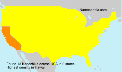 Surname Kanechika in USA Surname Kanechika in USA