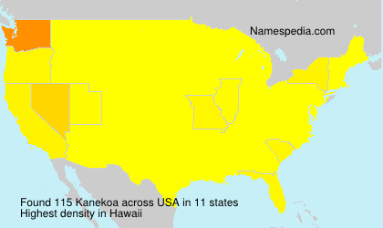 Surname Kanekoa in USA