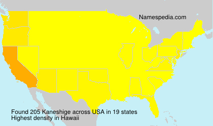 Surname Kaneshige in USA Surname Kaneshige in USA