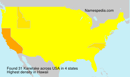 Surname Kanetake in USA Surname Kanetake in USA