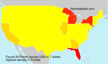 Surname Kaneti in USA Surname Kaneti in USA