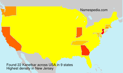 Surname Kanetkar in USA Surname Kanetkar in USA