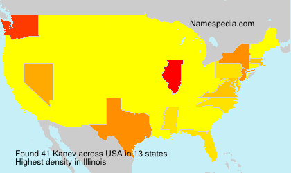 Surname Kanev in USA Surname Kanev in USA