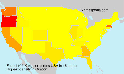 Surname Kangiser in USA Surname Kangiser in USA