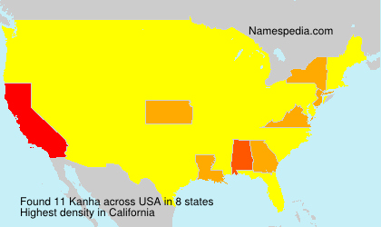 Surname Kanha in USA Surname Kanha in USA