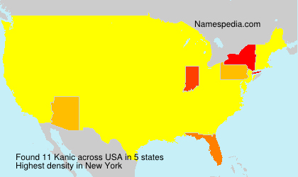 Surname Kanic in USA Surname Kanic in USA