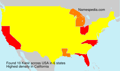 Surname Kanir in USA Surname Kanir in USA