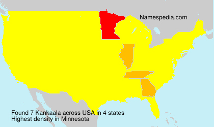 Surname Kankaala in USA Surname Kankaala in USA