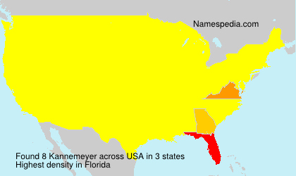 Surname Kannemeyer in USA Surname Kannemeyer in USA