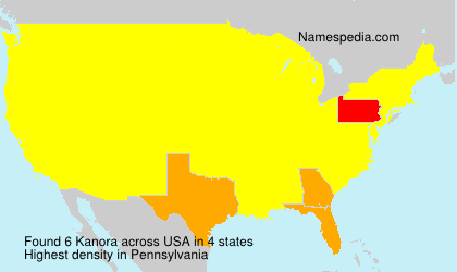 Surname Kanora in USA Surname Kanora in USA