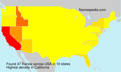 Surname Kanow in USA Surname Kanow in USA