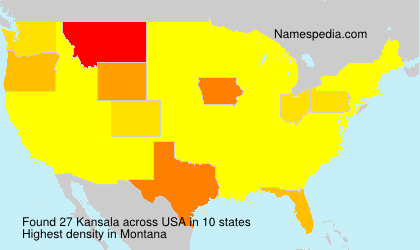 Surname Kansala in USA Surname Kansala in USA
