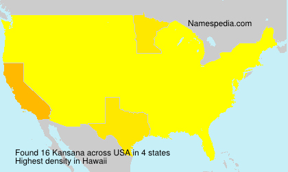 Surname Kansana in USA Surname Kansana in USA
