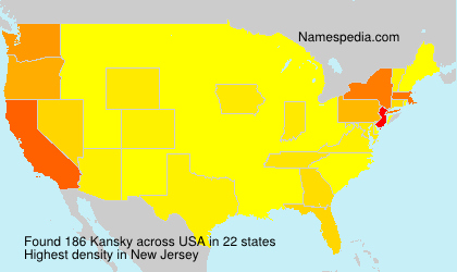 Surname Kansky in USA Surname Kansky in USA