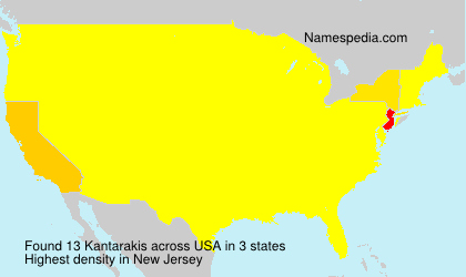 Surname Kantarakis in USA Surname Kantarakis in USA