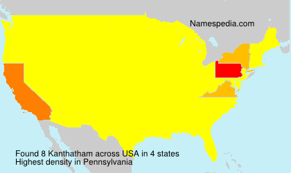 Surname Kanthatham in USA Surname Kanthatham in USA