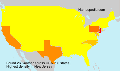 Surname Kanther in USA Surname Kanther in USA