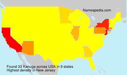 Surname Kanuga in USA Surname Kanuga in USA