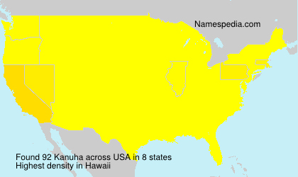 Surname Kanuha in USA Surname Kanuha in USA