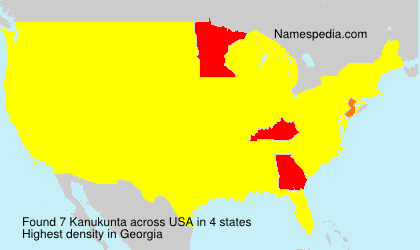 Surname Kanukunta in USA Surname Kanukunta in USA