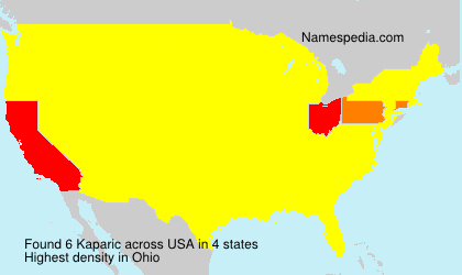 Surname Kaparic in USA Surname Kaparic in USA