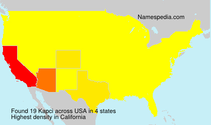 Surname Kapci in USA Surname Kapci in USA