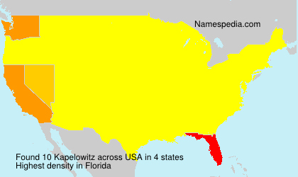 Surname Kapelowitz in USA Surname Kapelowitz in USA