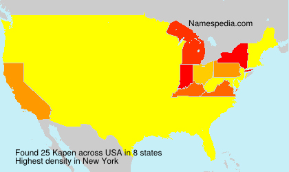 Surname Kapen in USA Surname Kapen in USA
