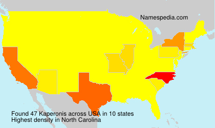 Surname Kaperonis in USA Surname Kaperonis in USA