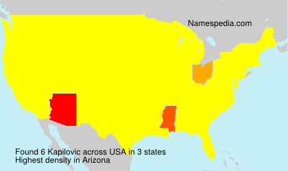 Surname Kapilovic in USA Surname Kapilovic in USA