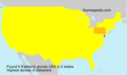 Surname Kapitanic in USA