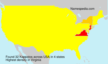 Surname Kappatos in USA Surname Kappatos in USA