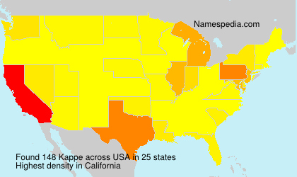 Surname Kappe in USA Surname Kappe in USA