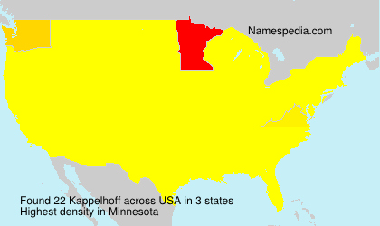 Surname Kappelhoff in USA Surname Kappelhoff in USA