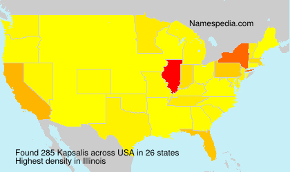Surname Kapsalis in USA Surname Kapsalis in USA
