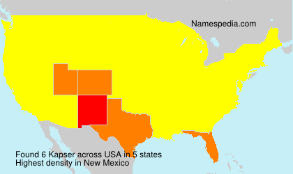 Surname Kapser in USA Surname Kapser in USA