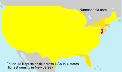Surname Kapuscienski in USA Surname Kapuscienski in USA