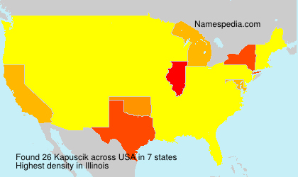 Surname Kapuscik in USA Surname Kapuscik in USA