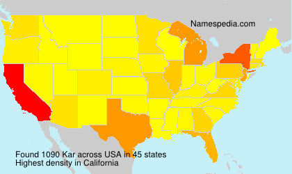 Surname Kar in USA Surname Kar in USA
