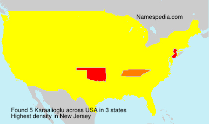 Surname Karaalioglu in USA Surname Karaalioglu in USA