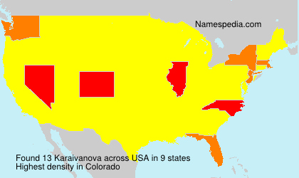 Surname Karaivanova in USA Surname Karaivanova in USA