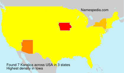 Surname Karajica in USA Surname Karajica in USA