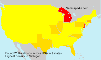 Surname Karakitsos in USA Surname Karakitsos in USA