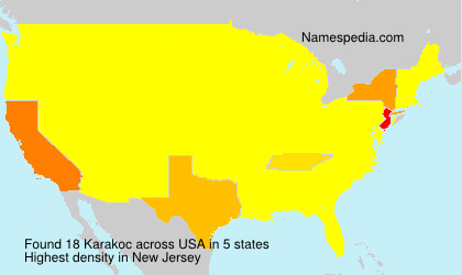 Surname Karakoc in USA Surname Karakoc in USA