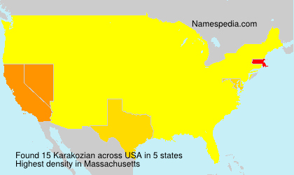 Surname Karakozian in USA Surname Karakozian in USA