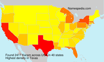 Surname Karam in USA Surname Karam in USA
