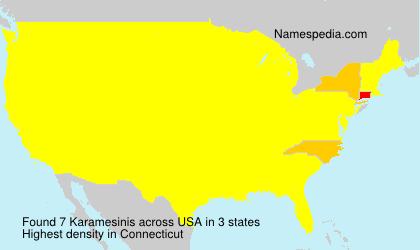 Surname Karamesinis in USA Surname Karamesinis in USA