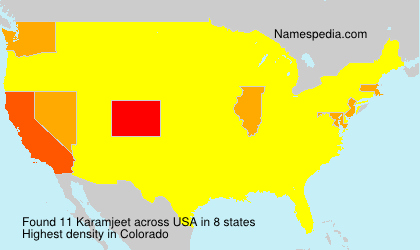 Surname Karamjeet in USA Surname Karamjeet in USA